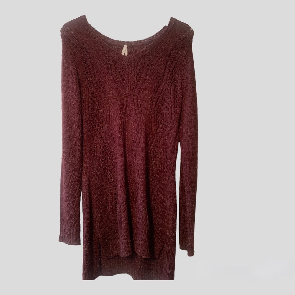 Long Cozy sweater with small side slits